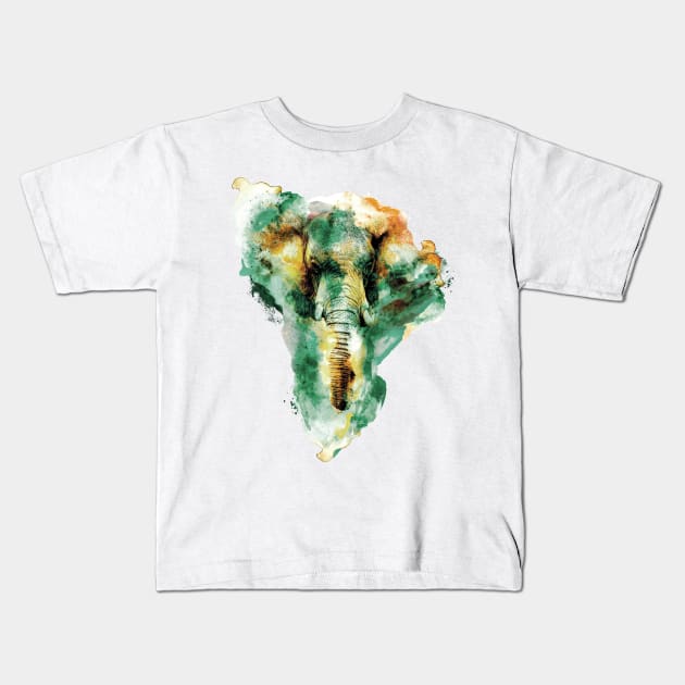 Elephant Kids T-Shirt by rizapeker